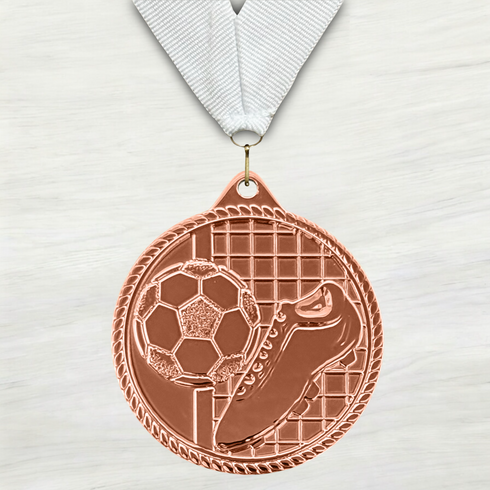 Medalla de Metal de Fútbol de 2" con cinta MDL510